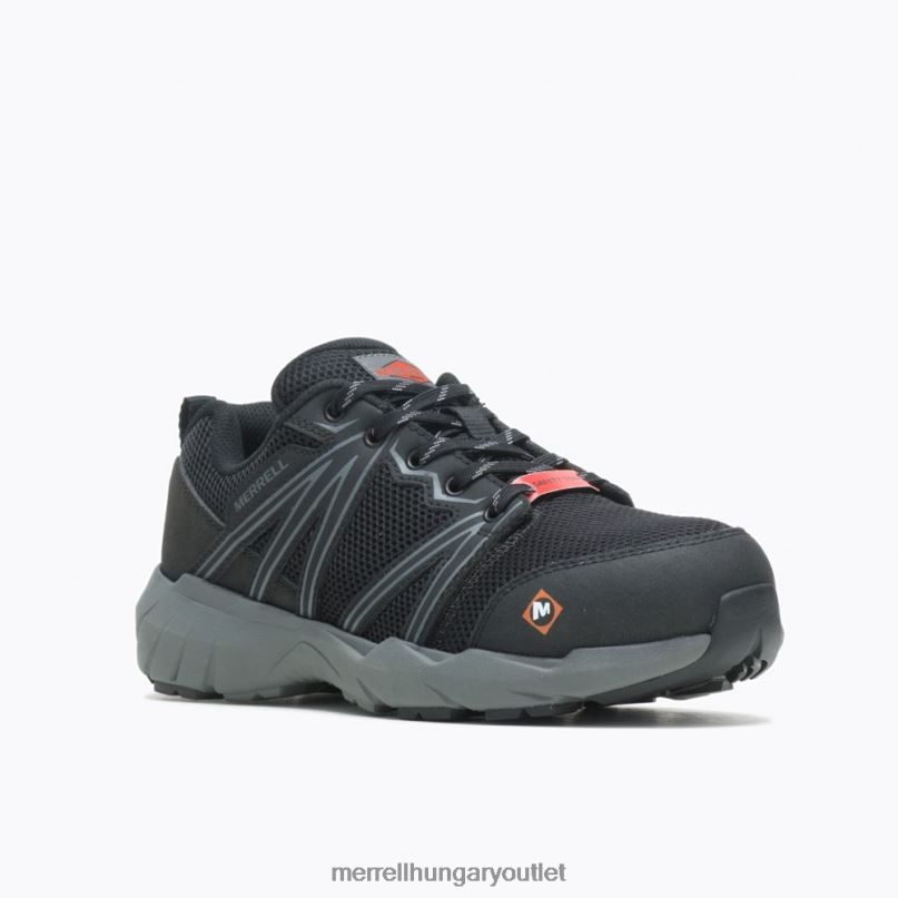 nők Merrell fekete fullbench szuperlit ötvözet orrú munkacipő cipő H06N01306