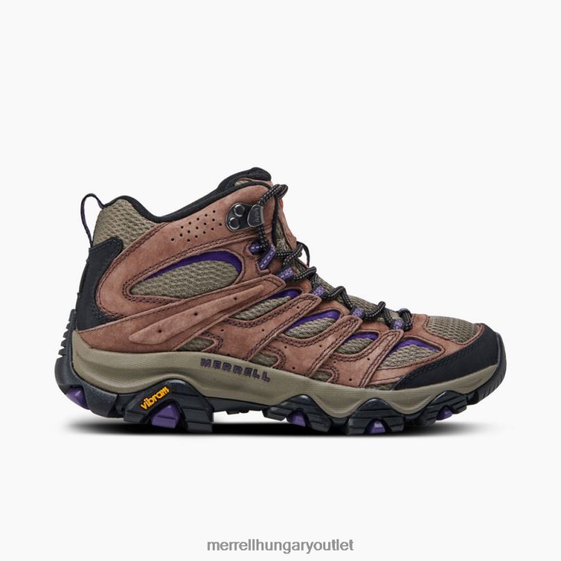 nők Merrell brakkos/lila moab 3 mid cipő H06N01036
