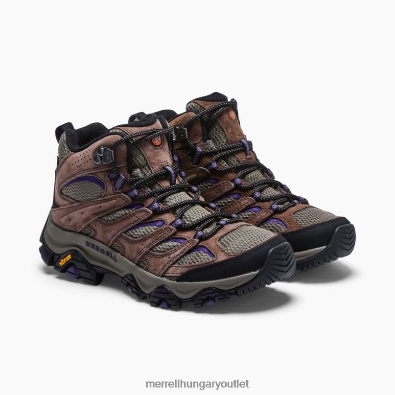 nők Merrell brakkos/lila moab 3 mid cipő H06N01036