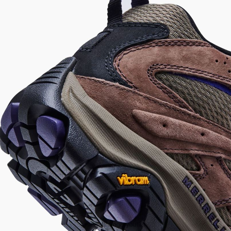 nők Merrell brakkos/lila moab 3 mid cipő H06N01036