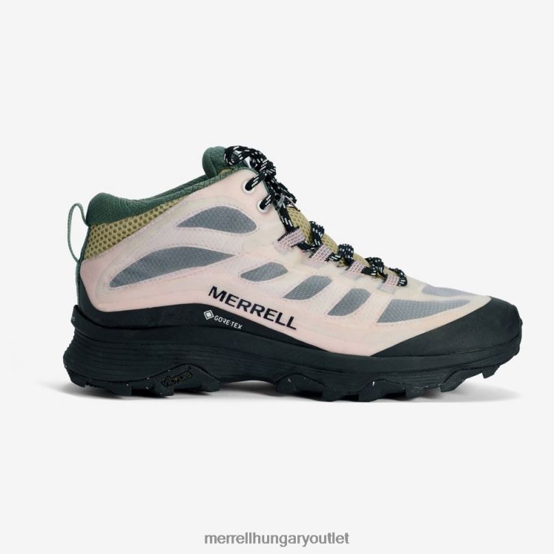 nők Merrell fehér/rózsaszín moab sebesség közepes gore-tex x izzadt betty cipő H06N01339