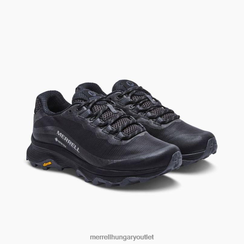 nők Merrell fekete/aszfalt moab sebesség gore-tex cipő H06N0983