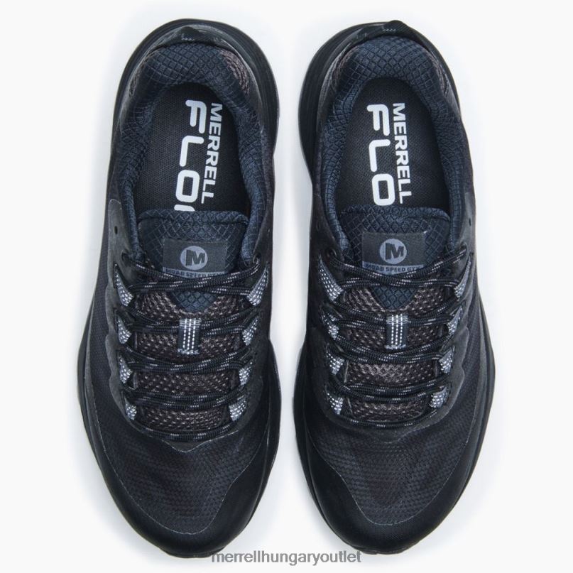 nők Merrell fekete/aszfalt moab sebesség gore-tex cipő H06N0983