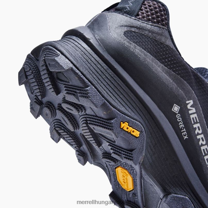 nők Merrell fekete/aszfalt moab sebesség gore-tex cipő H06N0983
