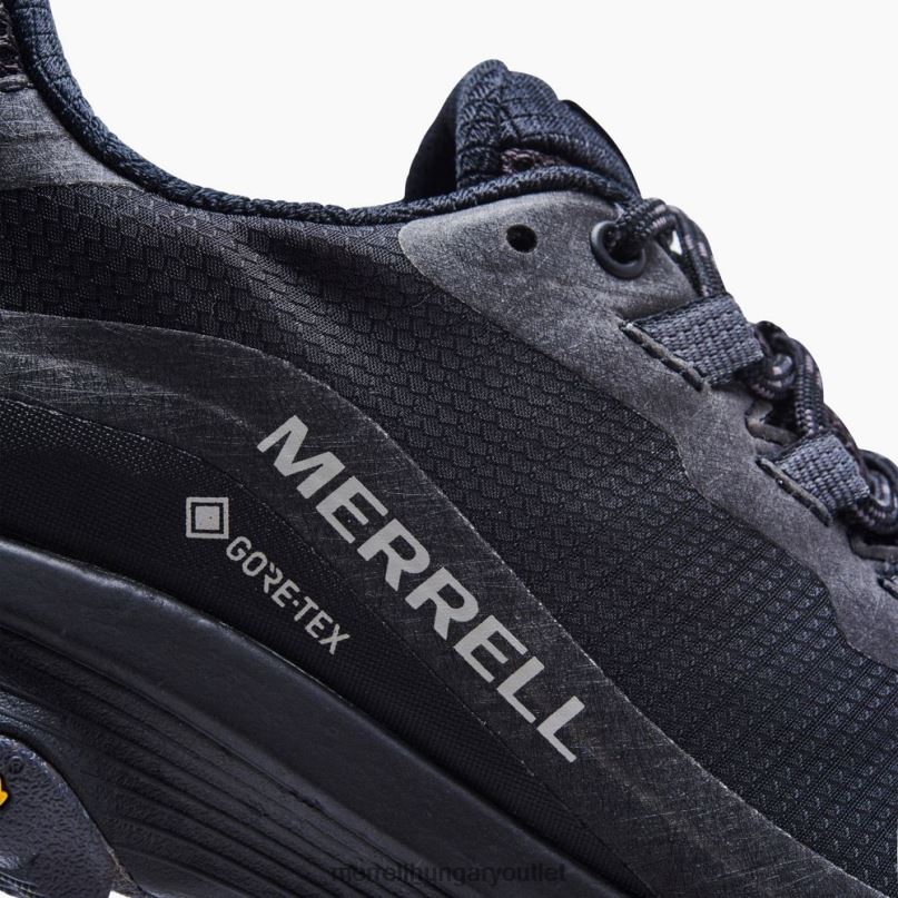 nők Merrell fekete/aszfalt moab sebesség gore-tex cipő H06N0983