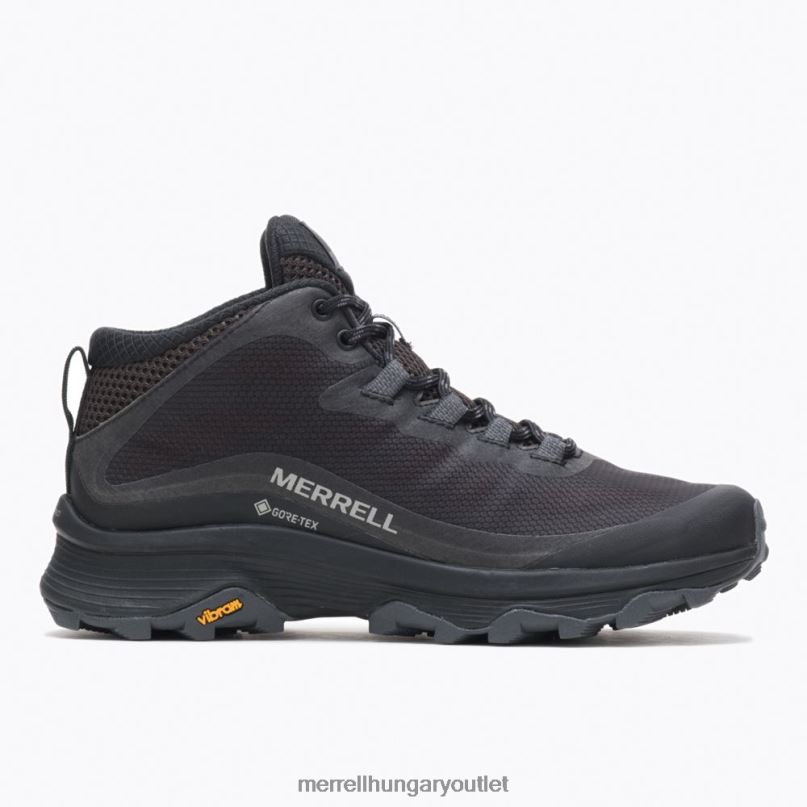 nők Merrell fekete/aszfalt moab sebesség közepes gore-tex cipő H06N0877