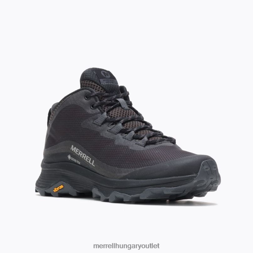 nők Merrell fekete/aszfalt moab sebesség közepes gore-tex cipő H06N0877