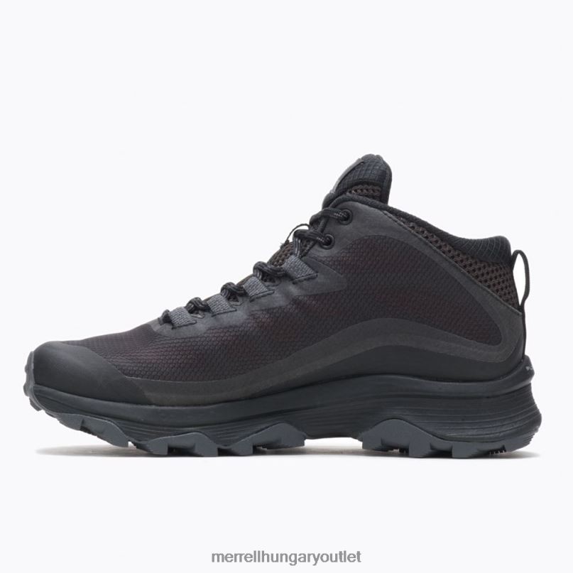nők Merrell fekete/aszfalt moab sebesség közepes gore-tex cipő H06N0877