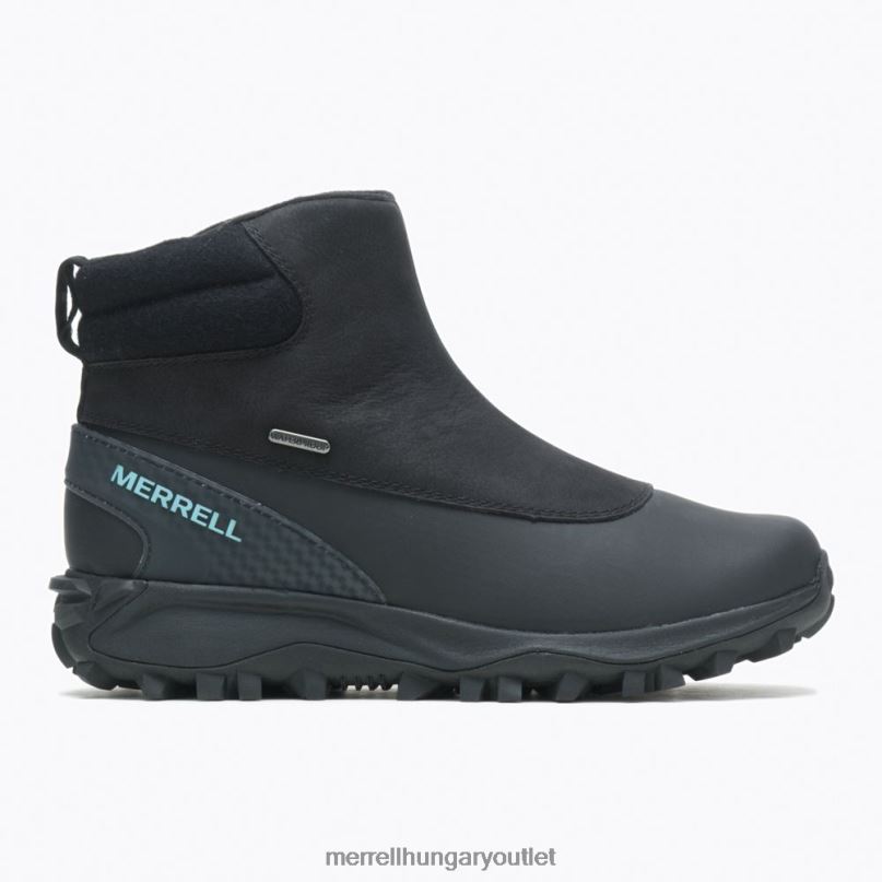 nők Merrell fekete/csatorna thermo kiruna mid zip vízálló cipő H06N01328
