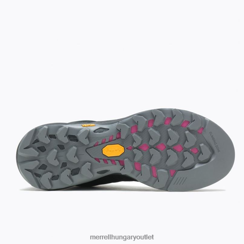 nők Merrell fekete/fukszia mqm 3 mid gore-tex cipő H06N01165