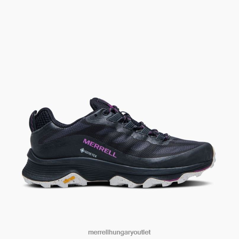 nők Merrell fekete moab sebesség gore-tex cipő H06N0982
