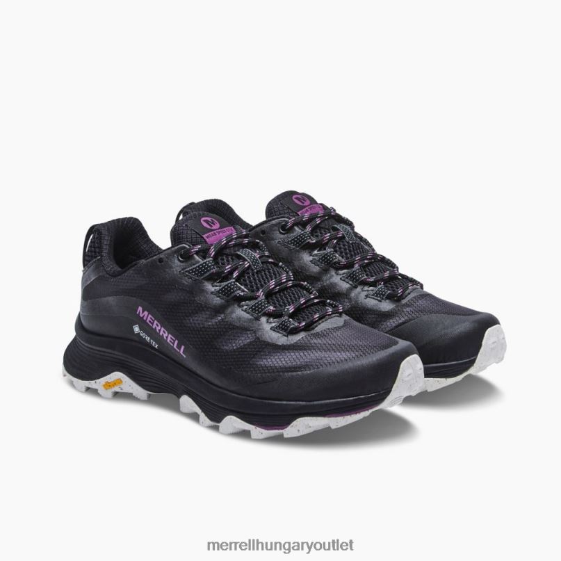 nők Merrell fekete moab sebesség gore-tex cipő H06N0982