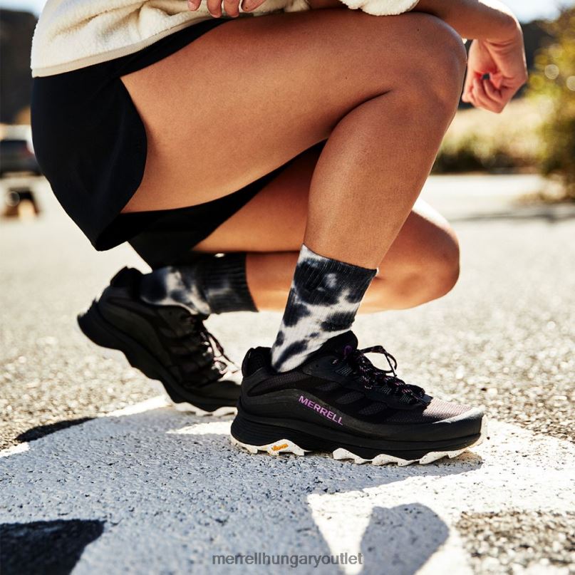 nők Merrell fekete moab sebesség gore-tex cipő H06N0982
