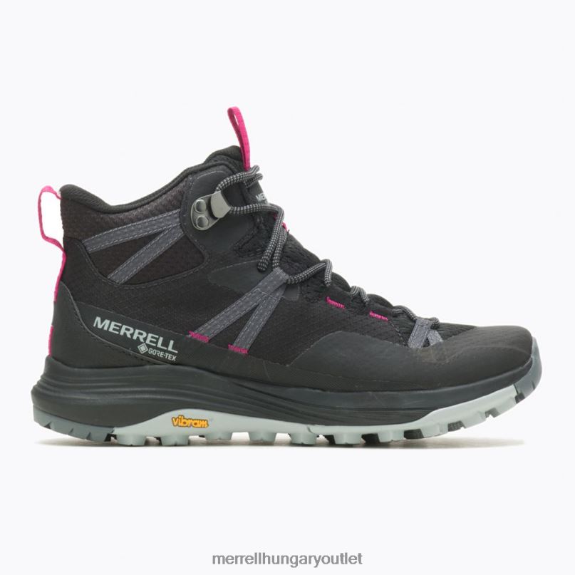 nők Merrell fekete sziréna 4 mid gore-tex cipő H06N0831