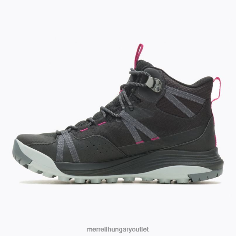 nők Merrell fekete sziréna 4 mid gore-tex cipő H06N0831