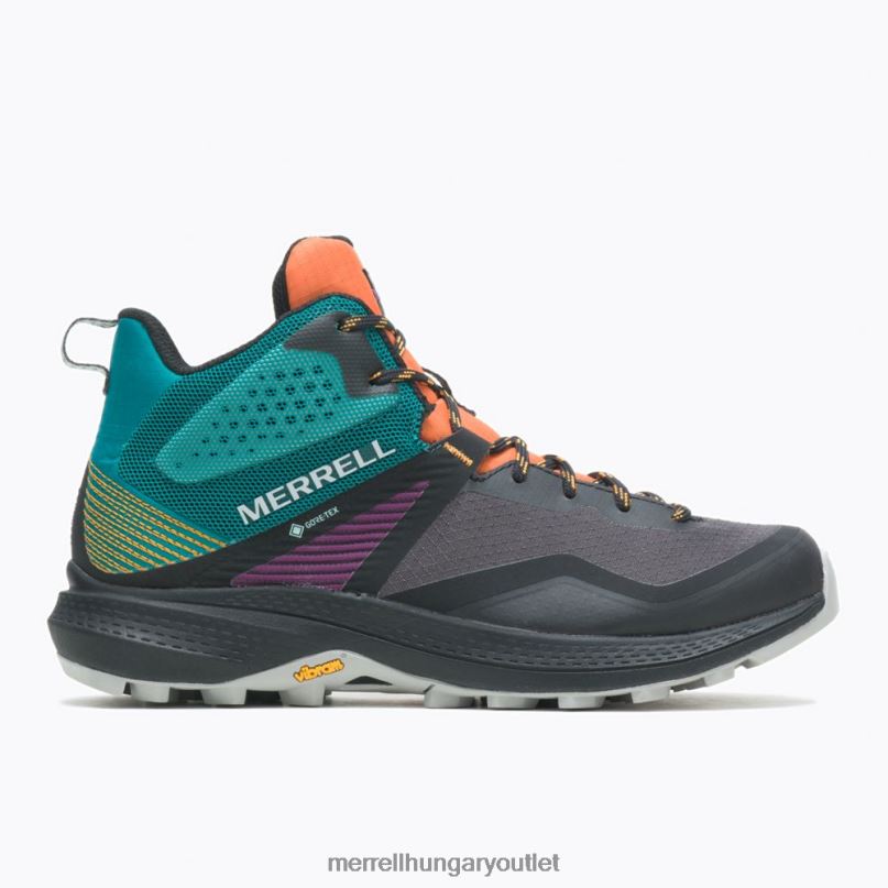 nők Merrell mandarin / kékeszöld mqm 3 mid gore-tex cipő H06N01167