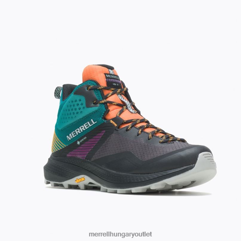 nők Merrell mandarin / kékeszöld mqm 3 mid gore-tex cipő H06N01167