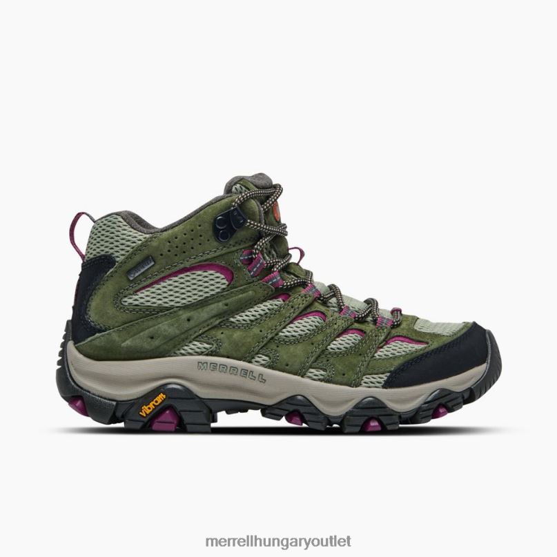 nők Merrell zuzmó/eperfa moab 3 mid gore-tex cipő H06N0899