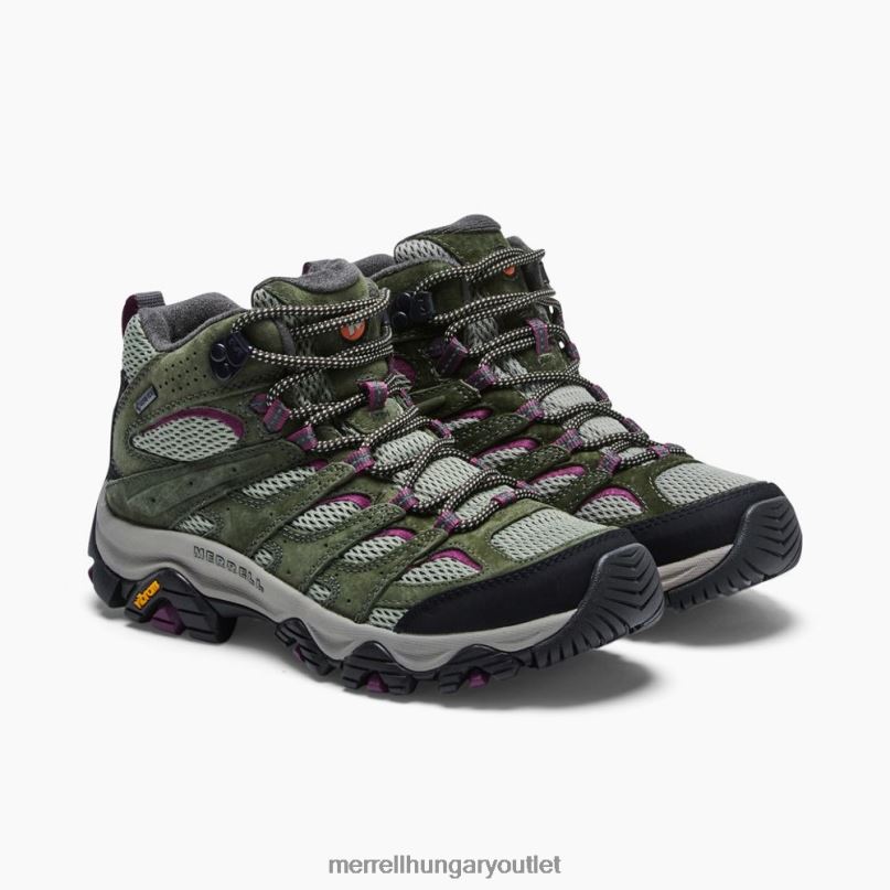nők Merrell zuzmó/eperfa moab 3 mid gore-tex cipő H06N0899