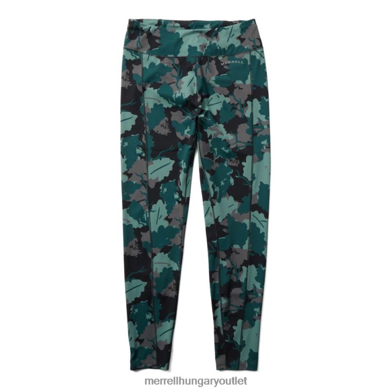 nők Merrell tengeri moha levélnyomat trail running legging ruhák H06N01194