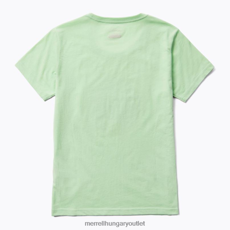 nők Unlikely Hikers X Merrell ködzöld rövid ujjú póló ruhák H06N01266