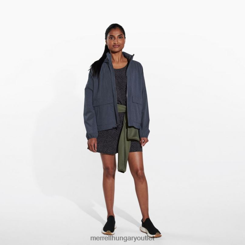 nők Merrell fekete hanga alpesi csomagolható esőkagyló ruhák H06N01183