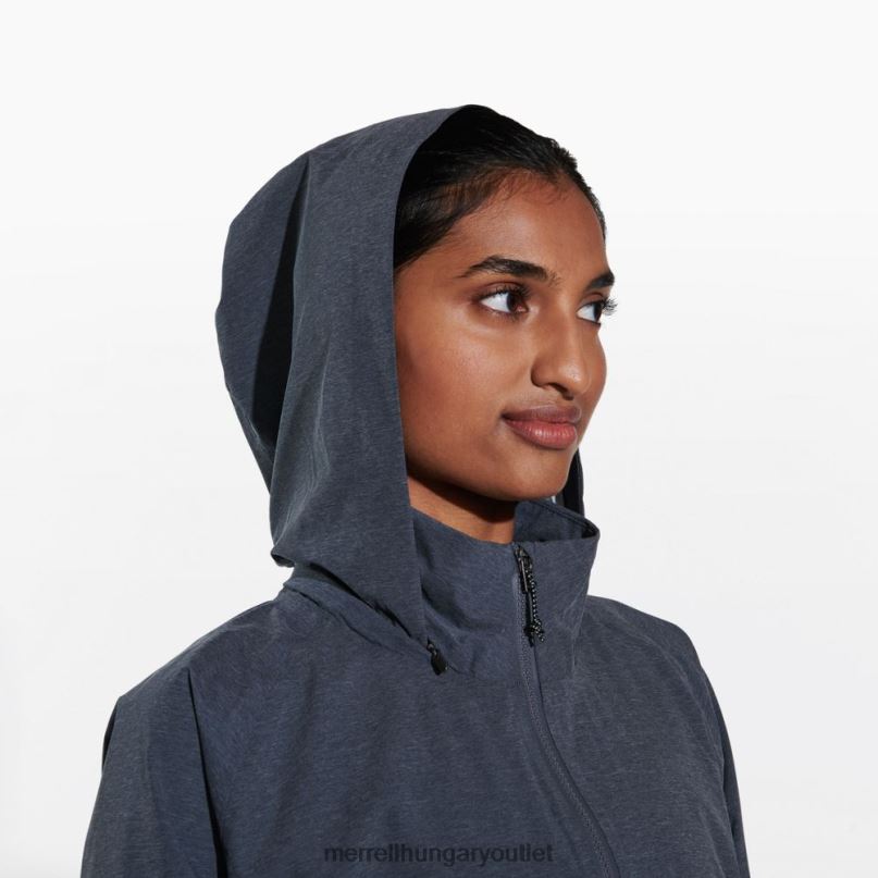 nők Merrell fekete hanga alpesi csomagolható esőkagyló ruhák H06N01183