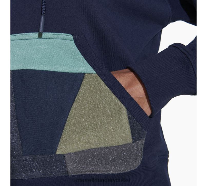 nők Merrell haditengerészet ócska pulóver kapucnis ruhák H06N01240