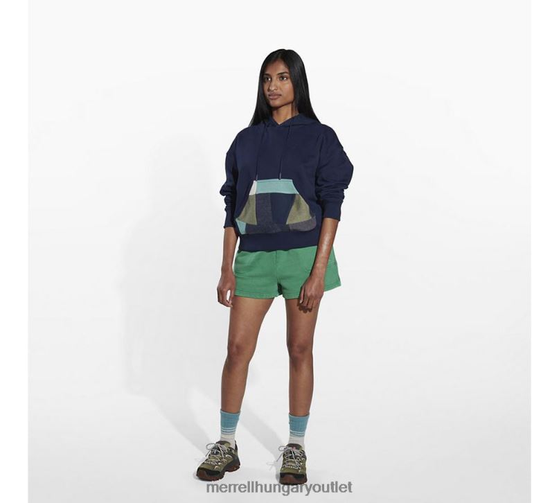 nők Merrell haditengerészet ócska pulóver kapucnis ruhák H06N01240