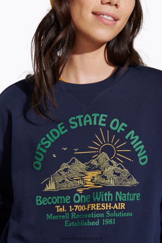 nők Merrell haditengerészet lelkiállapoton kívüli legénység ruhák H06N01153