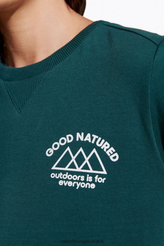 nők Merrell tengeri moha jó természetű gyapjú legénynyak ruhák H06N01231